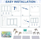 SWANCROWN Outdoor Bulletin Board 94x48in, Enclosed Bulletin Board - Image 4