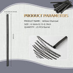 Trzzyan 25 PCS Willow Charcoal Sticks, and Fine Art, 5.7 Inches Long - Image 2
