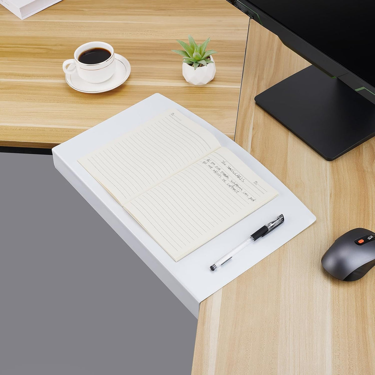17 inch Corner Desk Connector Platform for Mounting on L-Shaped Desk Extender...