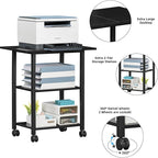 Lerliuo 3-Tier Printer Stand, Industrial Mobile Printer Table - Image 7