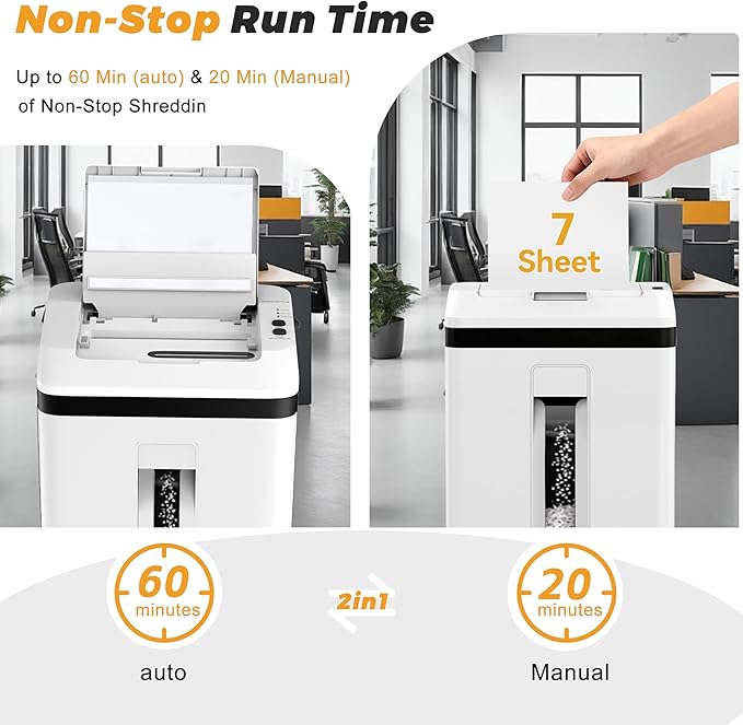 QUIETLEMON 150 Sheet Paper Shredder Heavy Duty, Micro Cut and CDs/Cards - Image 2