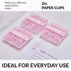 NEEWAY Colorful Large Paper Clips, 2 Inch Jumbo Paper Clips, 3 Pack of 50 - Image 6