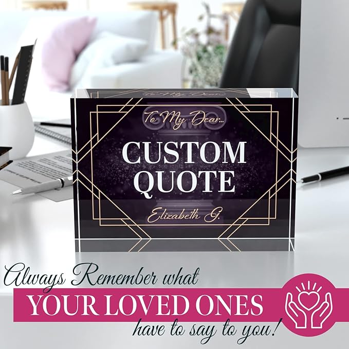 Custom Acrylic Sign Personalized, Custom Desk Name Plate, 18 Styles, - Image 5