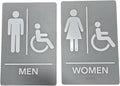 USA Made - Men's and Women's Restroom Signs ADA-Compliant Bathroom Door Signs by RockRidge