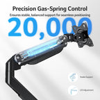 acer dual monitor arm, gas spring vesa mount, package contents