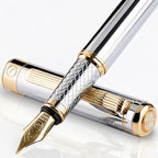 Scriveiner Silver Chrome Fountain Pen by Scriveiner