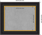 Amanti Art Black Framed Magnetic Board 22x26 Small Vision Board - Image 2