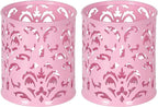 EasyPAG Pink Pen Holder for Desk, 2 Pack Round Pen Organizer, Brush Holder for by EasyPAG