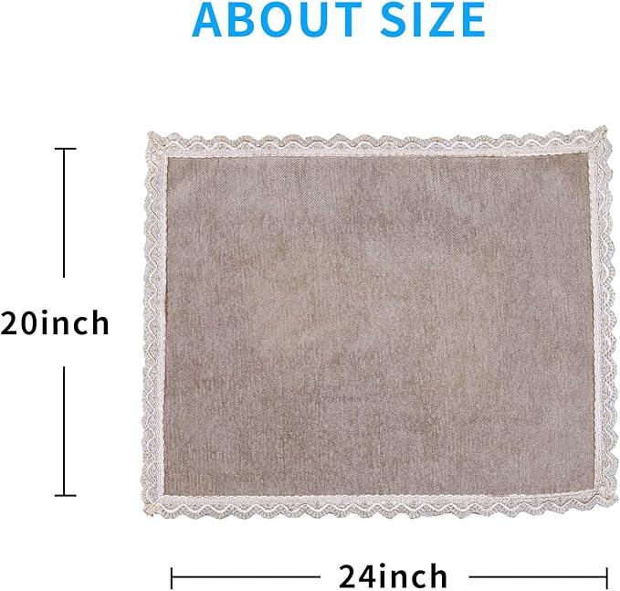 MINJIATEX Couch arm Covers, Non-Slip lace Sofa arm Cover Set of 2 Washable Sofa - Image 7