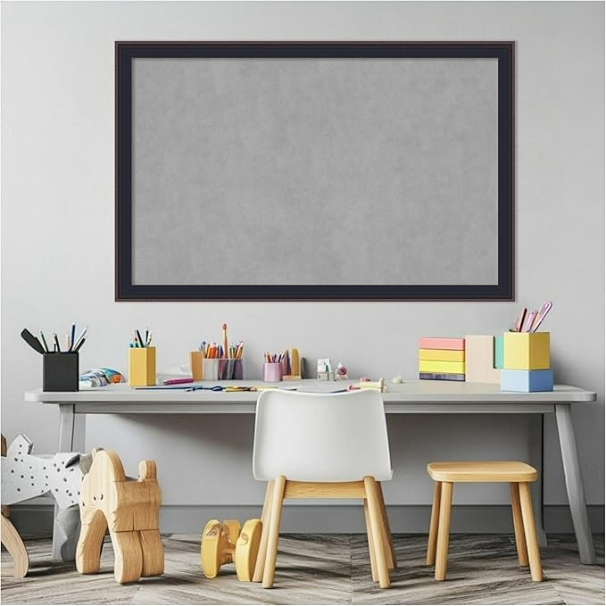 Amanti Art Black Framed Magnetic Board 23x35 Large Vision Board - Image 5