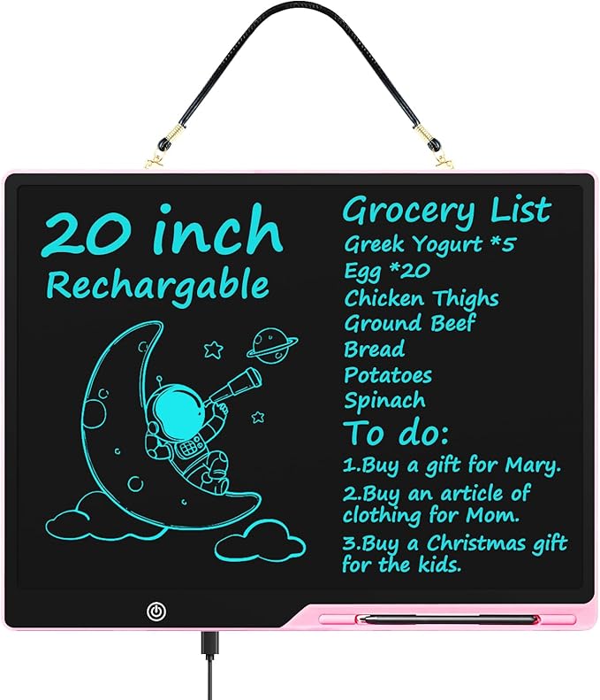 20 Inch LCD Writing Tablet for Kids, Extra-Large Drawing Tablet for Adults by QIAOBUQI
