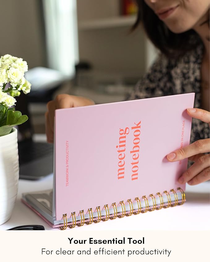 Lamare Meeting Notebook for Work Organization – Perfect Work Notebook for Note - Image 7