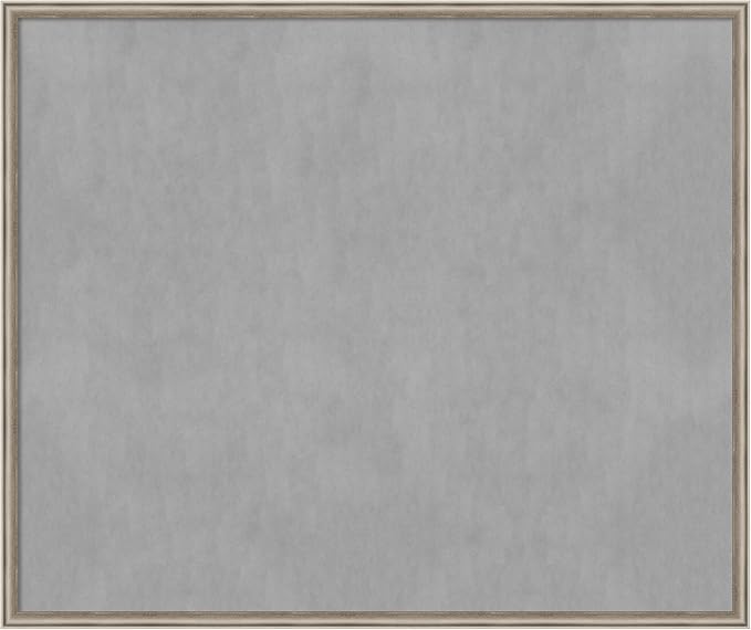 Amanti Art Silver Framed Magnetic Board 42x50 Oversize Vision Board by AmantiArt