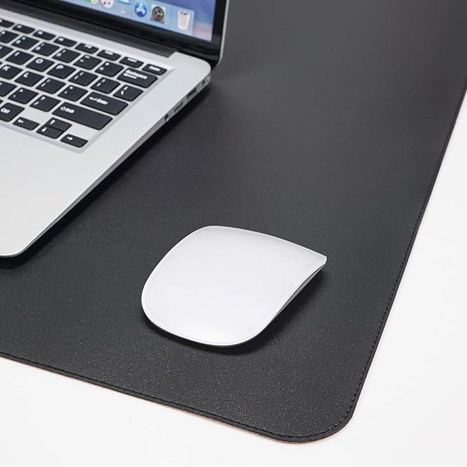 Leather Desk Pad Protector, Office Desk Mat, Large Mouse Pad, Cork Desk Mat - Image 5