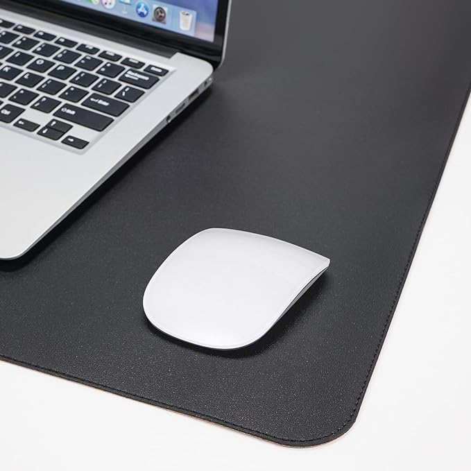 AFIING Dual-Sided Desk Pad, Natural Cork & PU Leather, Desk Mat Protector - Image 5