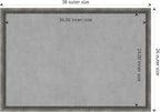 Amanti Art Grey Framed Magnetic Board 26x38 Large Vision Board - Image 4