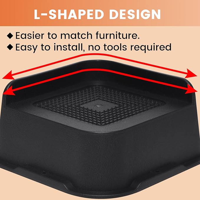 MXMZHXU Bed Risers 2 inch, 3 inch, 4 inch, 6 inch or 8 inch Heavy Duty - Image 3