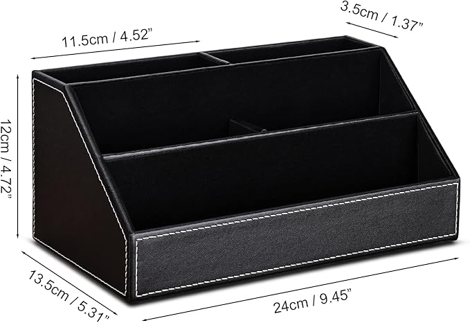 KINGFOM Pu Leather Desk Organizer - Image 3
