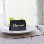 10 Pack Black Reserved Table Signs - Image 3