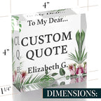 Personalized Gifts, Custom Quote Block Letter Board, Crystal-Clear Acrylic - Image 8