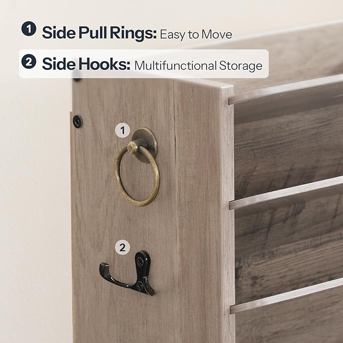 HOOBRO Wall File Organizer, Mail Organizer Wall Mounted, Wooden Mail Sorter - Image 7