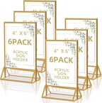 PPH-Sisy Acrylic Sign Holder 4 x 6 Clear Table Flyer Holder，Plastic Display by PPH-SisyPurchaseNow