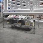 Regal Altair 24" Deep x 48" Wide x 14" Height Wire Shelving Kit | 2-Tier | NSF - Image 2