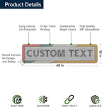 Custom Sign, Custom Street Sign, 11 Font Colors, 13 Font Styles, 4 Hole Options - Image 6