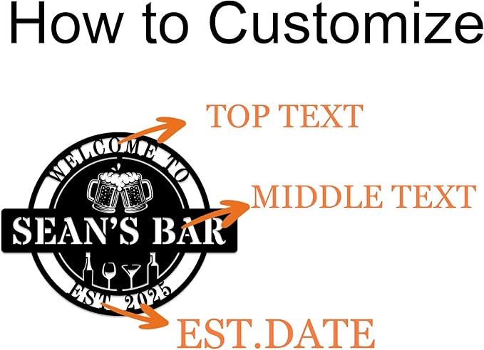 Custom Bar Sign Personalized Name Bar Wall Decor - Image 3