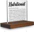 Nutritionist Gift for Women and Men, Thank You Desk Sign for Dietitian or by Pariveca