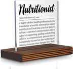 Nutritionist Gift for Women and Men, Thank You Desk Sign for Dietitian or by Pariveca