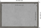 Amanti Art Grey Framed Magnetic Board 27x39 Large Vision Board - Image 4