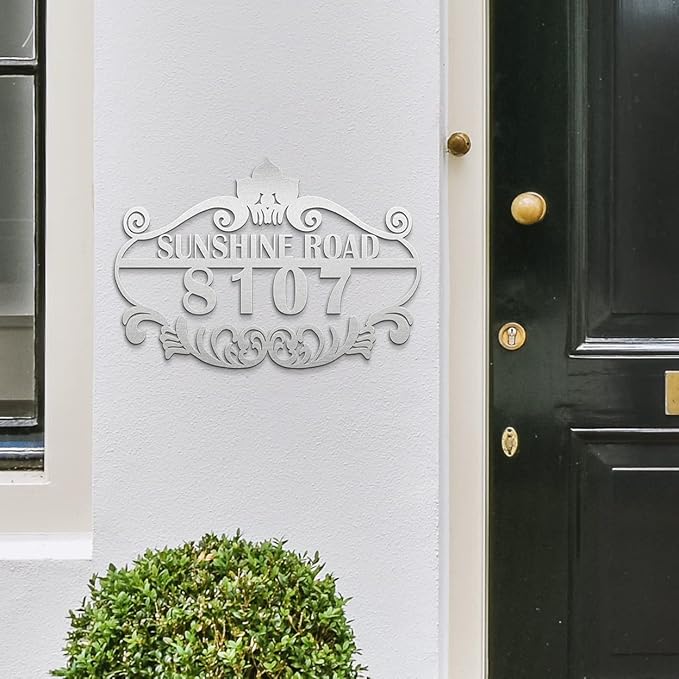 Personalized Vintage Styling Metal House Numbers - Image 3