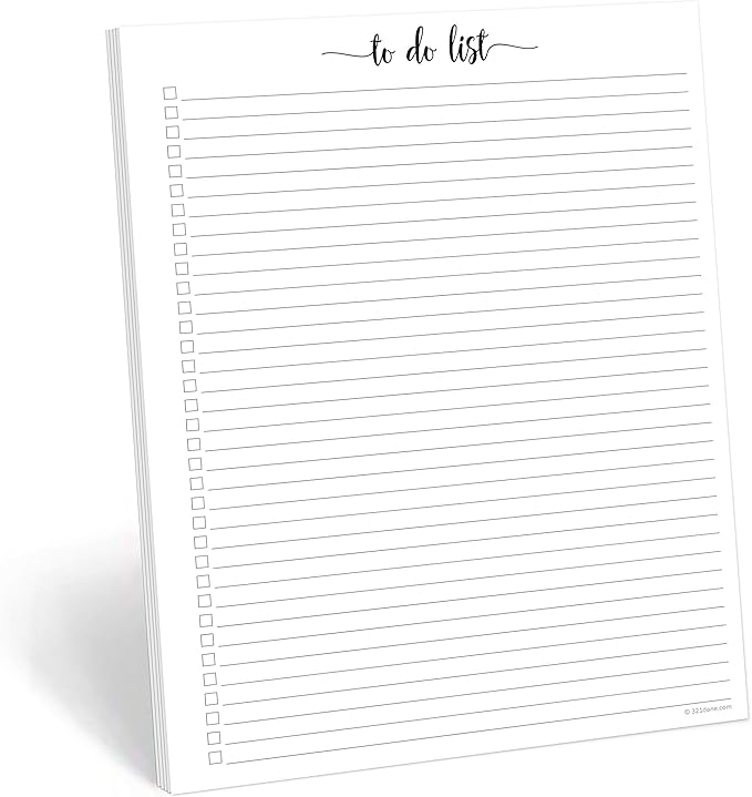 321Done To Do List Notepad for Planner Refill Pages – Made in USA by 321Done