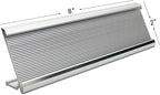10 Pack 2" x 8" Aluminum Desk Name Plate Holder, Office Name Plate Holder - Image 4
