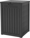 Yardgrace 55 Gallon Outdoor Storage Box, Waterproof Resin Deck Box by Unknown