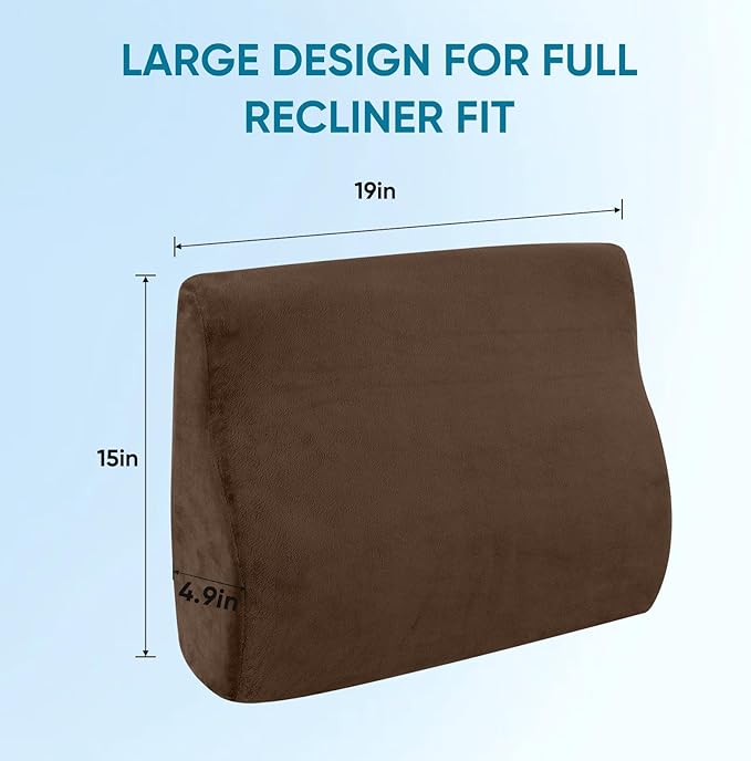 AHUAWA Lumbar Support Pillow for Recliner Chair and Couch, Memory Foam Back - Image 5