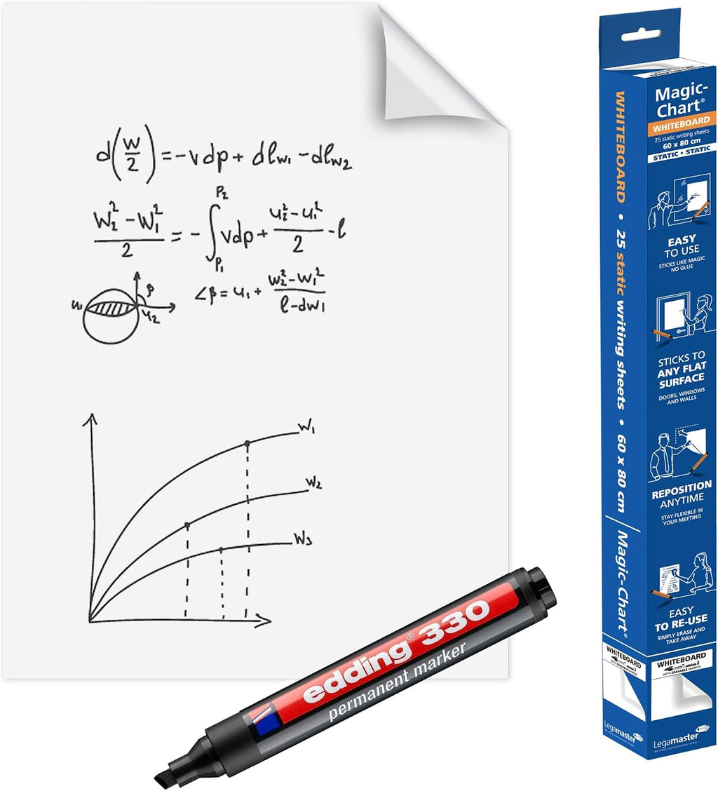 Legamaster Magic Chart - White (Pack of 25 Sheets)