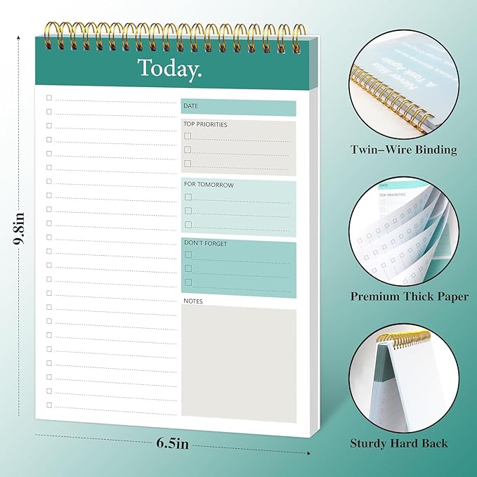 GOLDPEI To Do List Notepad - Image 3