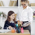 Gwybkq Pen Holder for Desk Mesh Pen Cups Metal Pencil Holder 12 Packs Desk - Image 2