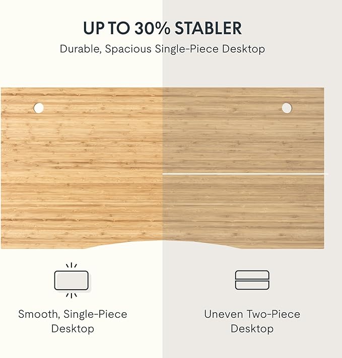 FLEXISPOT EN2 Whole-Piece Bamboo Standing Desk - Image 5