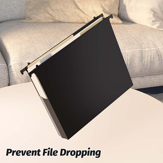 Extra Capacity Plastic Hanging File Folders, 12 Pack Reinforced Expanding Hang - Image 3