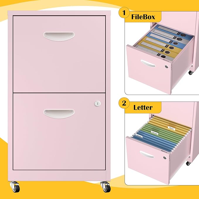 SteeLoong 2 Drawer File Cabinet - Image 7