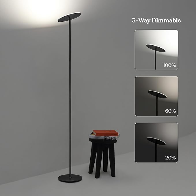 Brightech Sky LED Floor lamp, Torchiere Super Bright Floor Lamp - Image 6