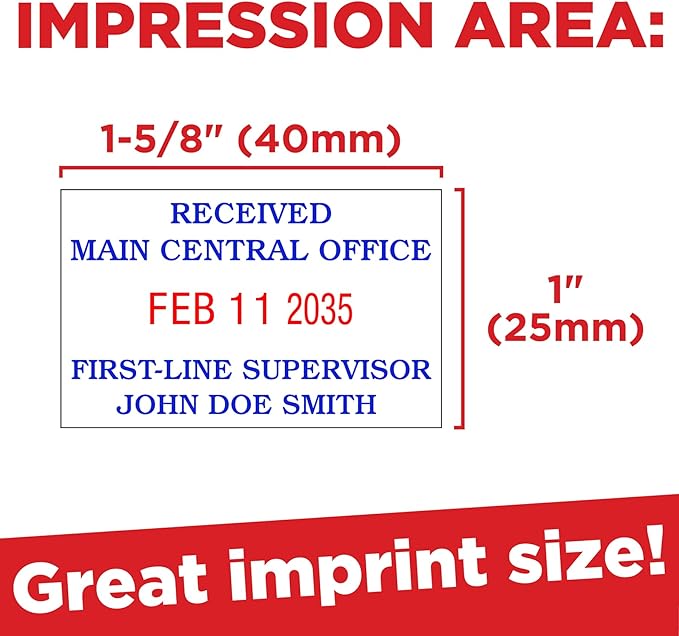 Mark 2000 5430 Professional Self Inking Date Stamp - Image 5