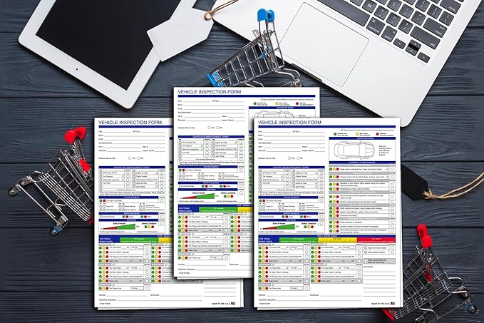 Multi-Point Inspection Form for Vehicles – 2-Part Carbonless Vehicle Checklist - Image 7