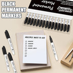 Duchong Black Permanent Markers, Quick Drying Marker, Waterproof, Works on - Image 3