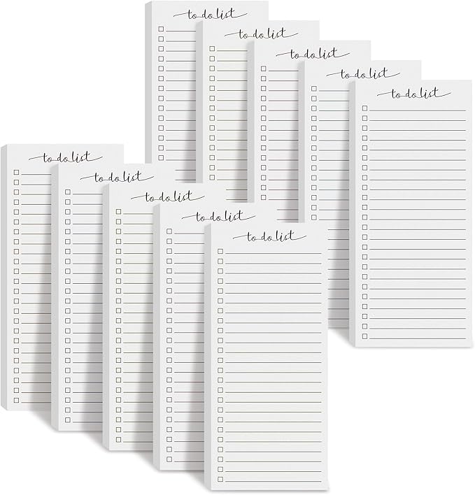 Censen 10 Pack 500 Sheets To Do List Notes Daily Checklist Notepads by Censen