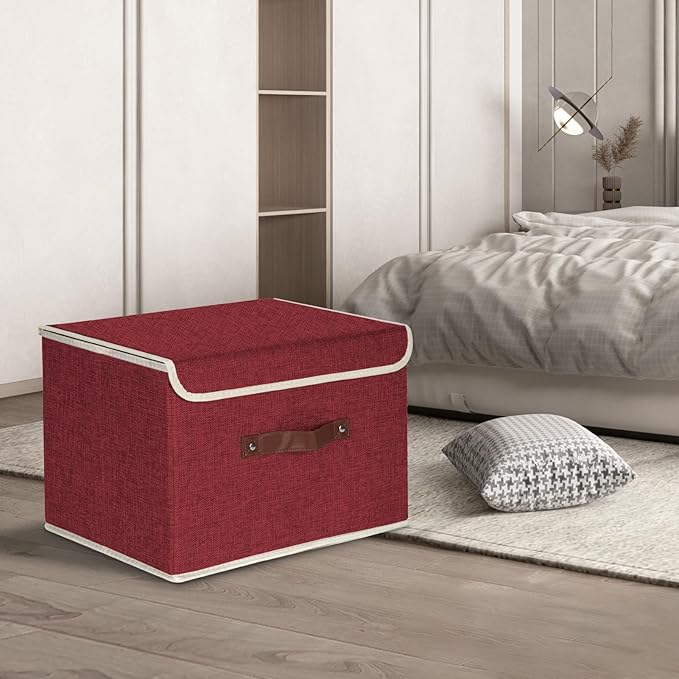 TYEERS Collapsible Storage Boxes, Washable Fabric Storage Bins - Image 5