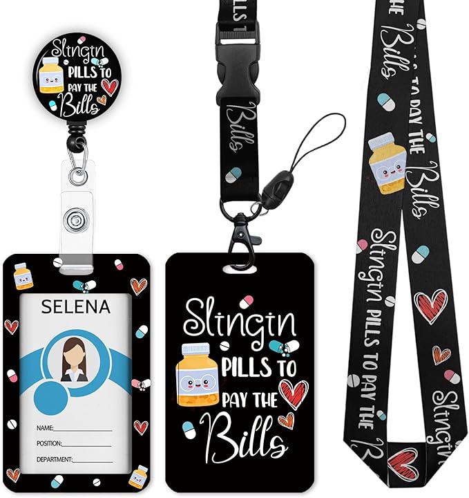 ID Badge Holder with Breakaway Lanyard, Nurse Lanyards by Mcapirivo